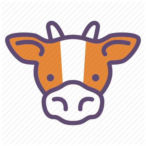 Animal, Cattle, Cow, Farm, Head Icon