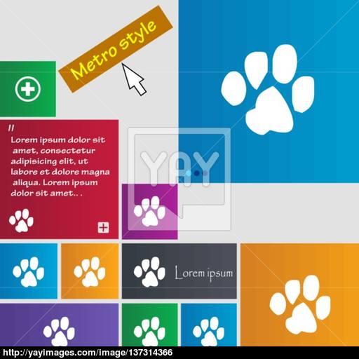 Trace Dogs Icon Sign Buttons Modern Interface Website Buttons