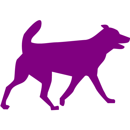 Purple Dog Icon