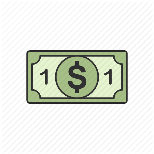 Cash, Dollar, Dollar Bill, One Dollar Icon