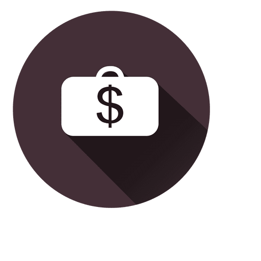 Dollar Briefcase Circle Icon
