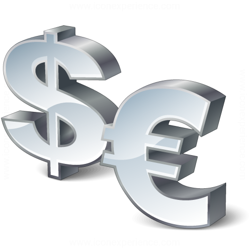 Iconexperience V Collection Symbol Dollar Euro Icon