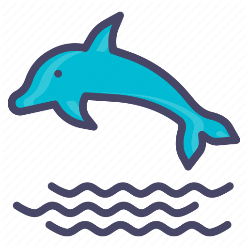 Dolphin, Fish, Marine, Sea, Swim Icon