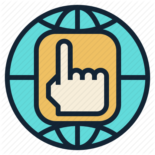 Dns, Domain, Globe, Hand, Internet, Name, System Icon