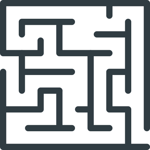 Game, Maze, Retro Icon