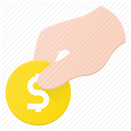 Coin, Donate, Hold, Insert, Money Icon
