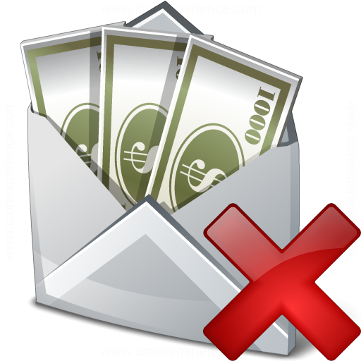 Iconexperience V Collection Money Envelope Delete Icon
