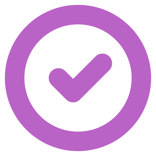 Done, Circle, Symbol, Downloaded Icon Free Of Bold Purple Free