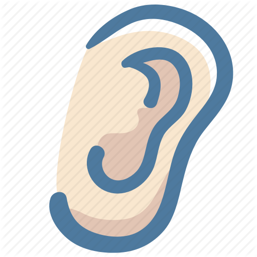 Doodle, Ear, Hear, Human, Listen Icon