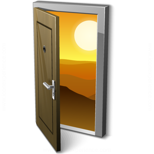 Iconexperience V Collection Door Open Icon
