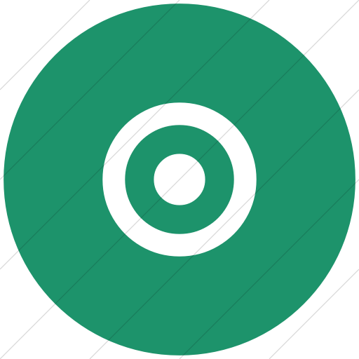 Flat Circle White On Aqua Bootstrap Font Awesome Dot