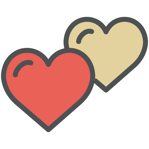 Double, Heart Icon Free Of Flat Line Valentine Icons