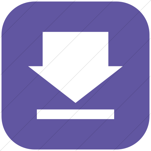 Flat Rounded Square White On Purple Classic Arrows