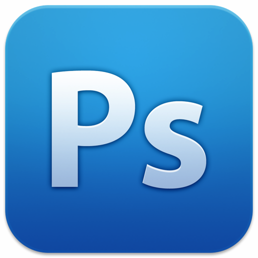 Photoshop White Icon