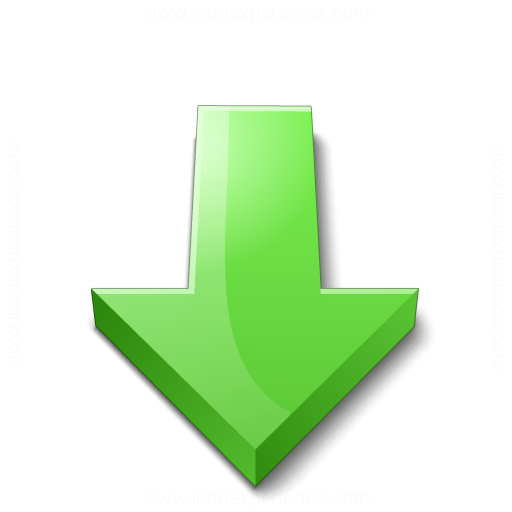 Iconexperience V Collection Arrow Down Green Icon