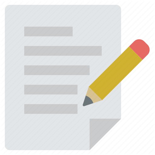 Draft, Page, Paper, Pencil, Write Icon