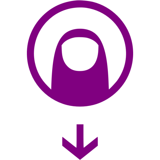 Purple Drag Down Icon