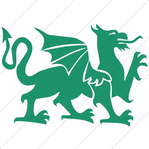 Simple Aqua Animals Dragon Icon