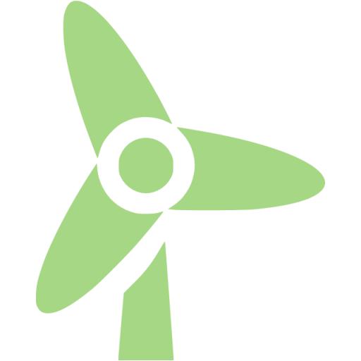 Guacamole Green Wind Turbine Icon