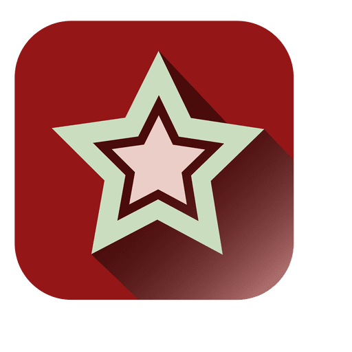 Star Red Square Icon
