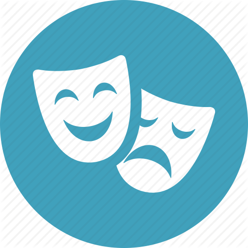 Comedy, Drama, Entertainment, Happy, Masks, Performance, Theater Icon