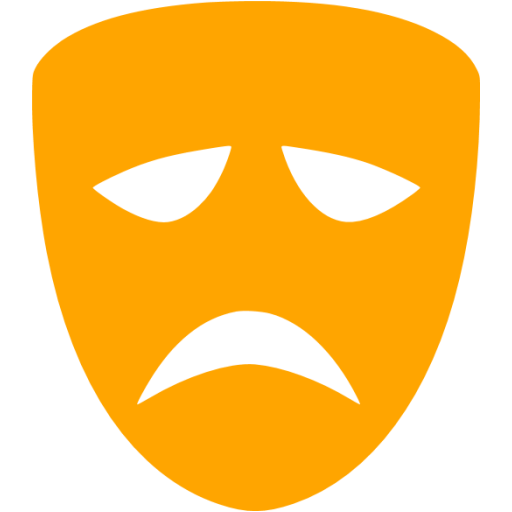 Orange Drama Icon