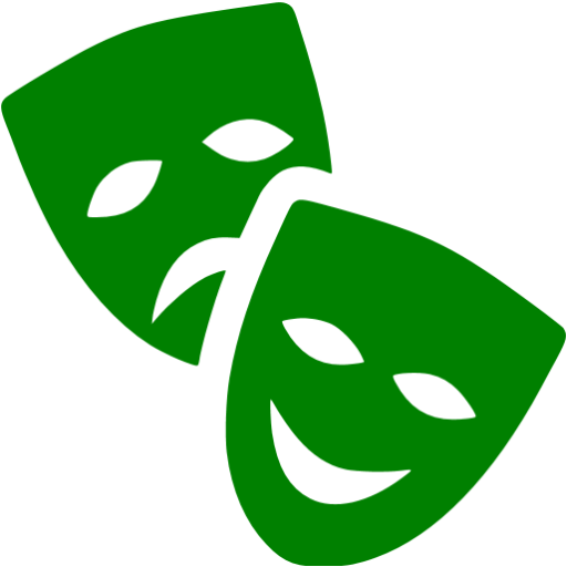 Green Theatre Masks Icon