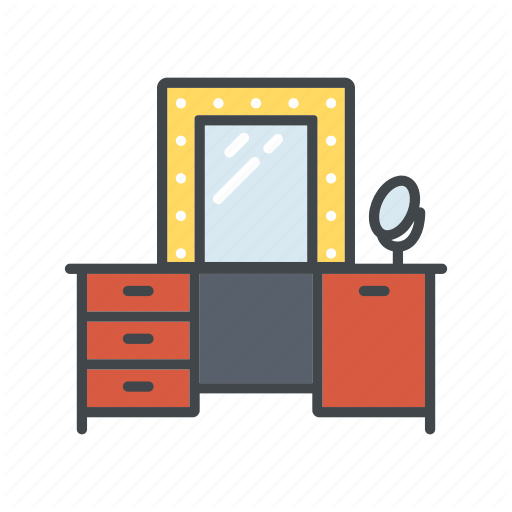 Decoration, Dresser, Furniture, Home, Interior, Mirror, Sideboard Icon