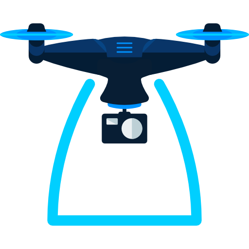 Transportation, Technology, Electronics, Photo Camera, Drone Icon