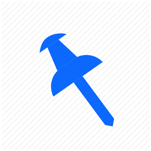 Drop Pin, Marker, Paper Pin, Pin, Sword Icon