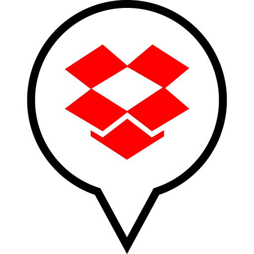 Dropbox Free Red Black Filled Social Media Pn Designed