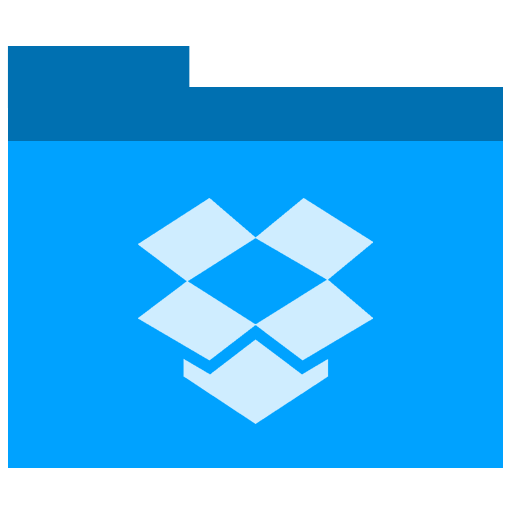 Dropbox, Folder Icon Free Of Phlat Blue Folders Icons