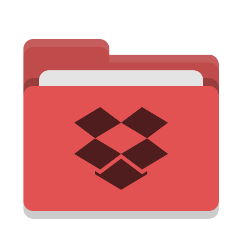 Folder, Red, Dropbox Icon Free Of Papirus Places