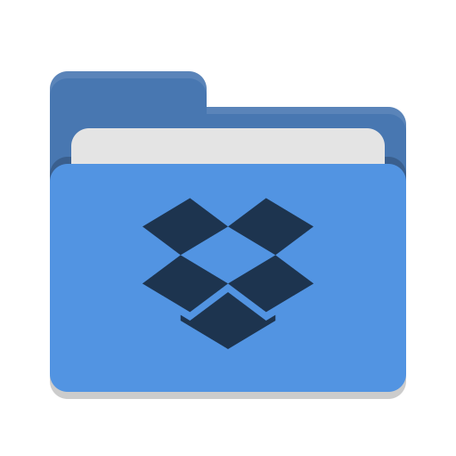 Folder Blue Dropbox Icon Papirus Places Iconset Papirus