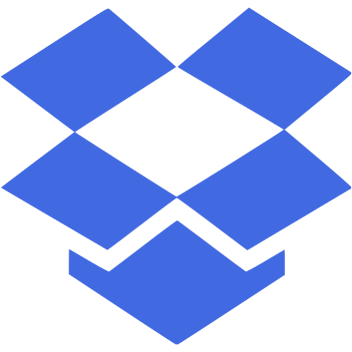 Royal Blue Dropbox Icon
