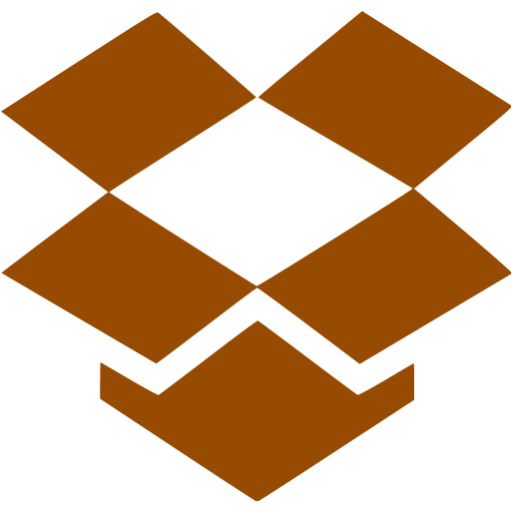 Brown Dropbox Icon