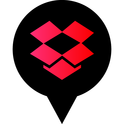 Dropbox Free Black Red Social Media Pn Designed
