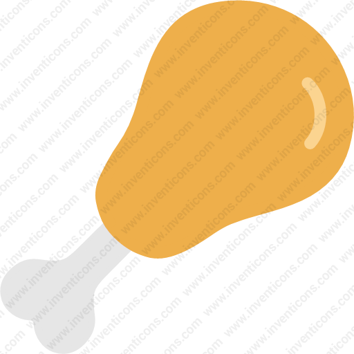 Download Meatpiece,roasted,roasted,drumstick Icon Inventicons