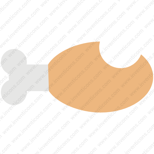 Download Roasted,piece,meatdrumstick,chicken Icon Inventicons