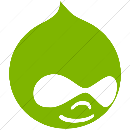 Simple Green Social Media Drupal Icon