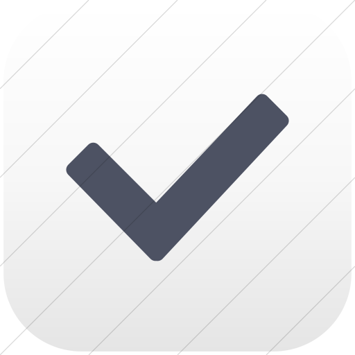 Flat Rounded Square Blue Gray On White Gradient