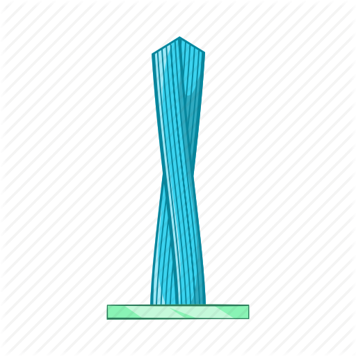 Cartoon, Dub Emirates, Modern, Sign, Tower, Travel Icon