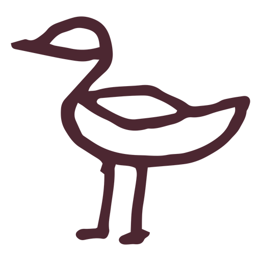 Egyptian Traditional Duck Icon Symbol
