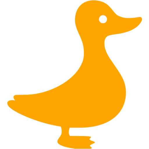 Orange Duck Icon