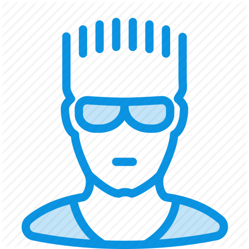 Glasses, Man, Sportsman Icon