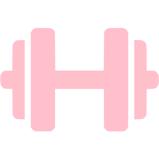 Pink Dumbbell Icon