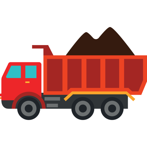 Loaded Dump Truck Icon