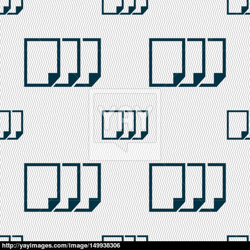 Copy Sign Icon Duplicate Document Symbol Seamless Abstract