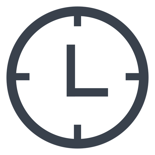 Flat Wall Clock Icon