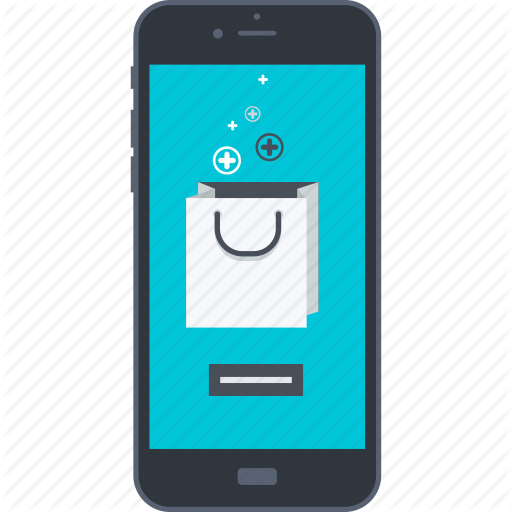 E Commerce, Internet, M Commerce, Mobile, Purchasing, Shopping Icon